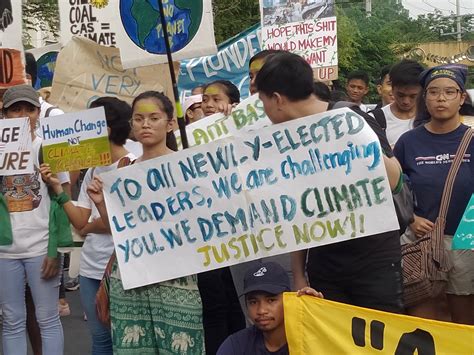 slogan about climate change tagalog|Filipino youth mobilise for climate justice .